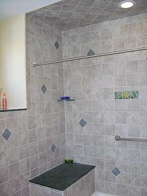 Adding grab bars in the shower benefits is a Universal Design choice that benefits everyone.