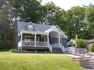 The front porch added functionality as well as a much more inviting appearance
