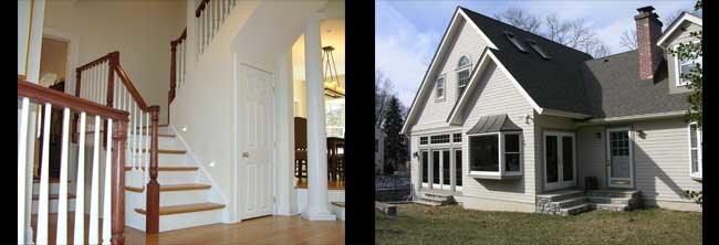 The house after interior and exterior improvements