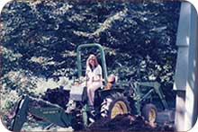 Faith Zimmerman - primary backhoe operator