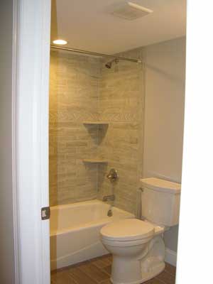 New private full bathroom complete with tub