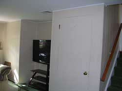 Un-inviting, dreary TV are before renovations