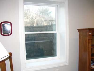 An egress window was provided for safely exiting the room