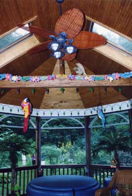 New roof and hot tub