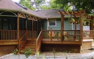 Back of house after addition