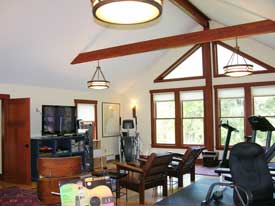 Office over garage provides needed sunshine