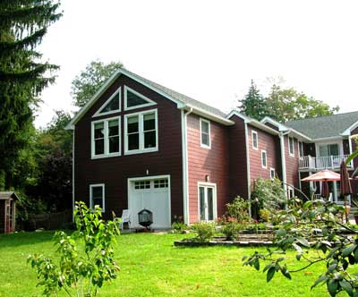 Office space over garage