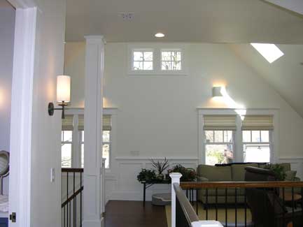 view of loft from bedrooms