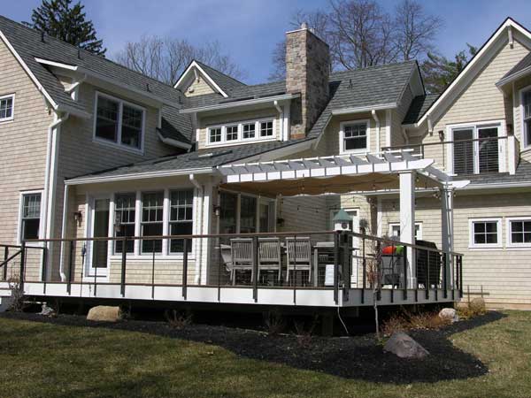 Rear of house with entertaining deck