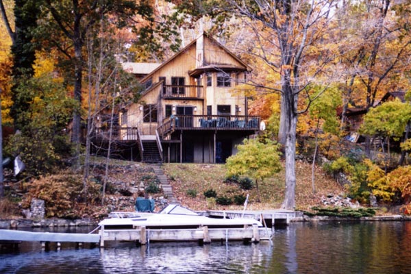 Lake Front - overlooking the quite cove, as viewed from the opposite shore