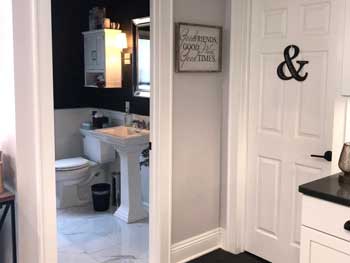 new bathroom ready for guests