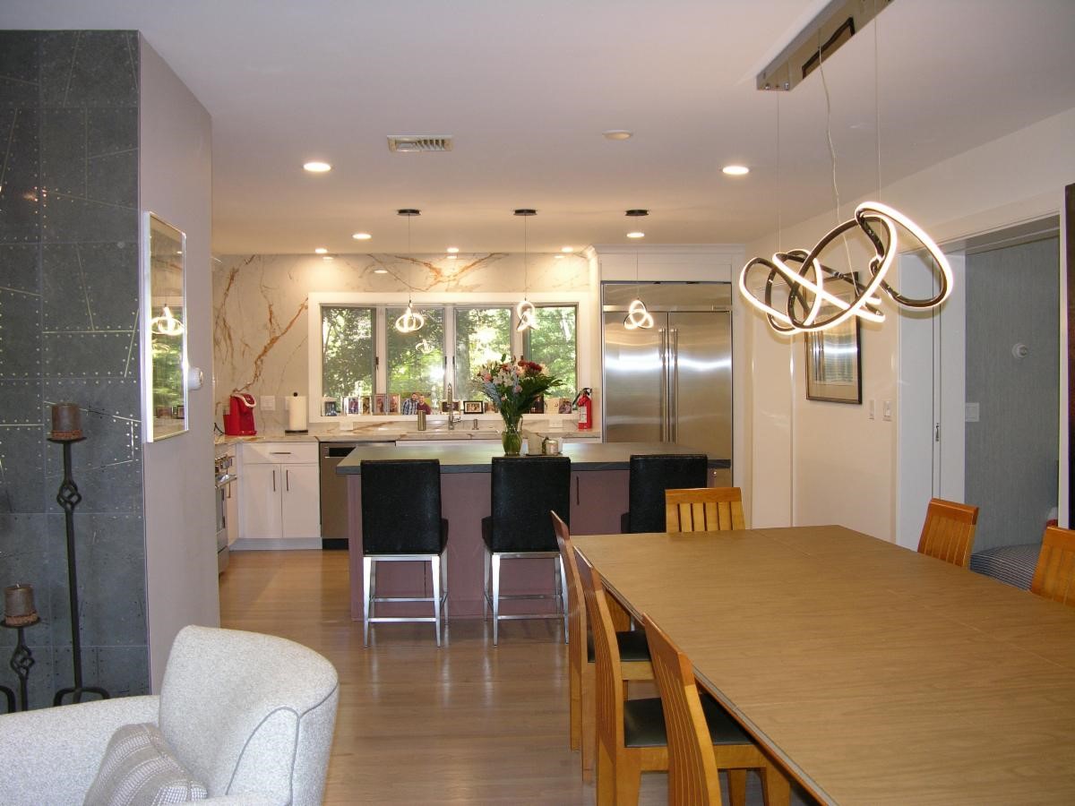 new dining area and kitchen