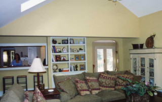 New vaulted ceilinged Family room
