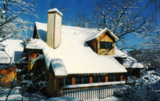 Side view – First sun after a big snow