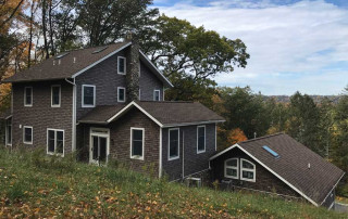 Rear Elevation with view overlooking the valley