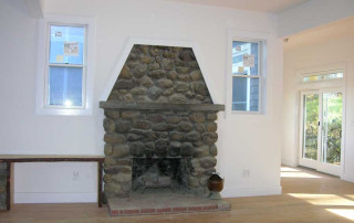 Original Stone Fireplace