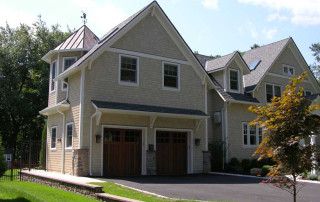 View of octagonal office from front