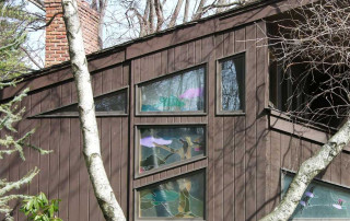 Stained Glass Windows – designed by the homeowner (Mom)