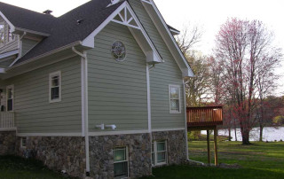 Side Elevation with view to lake