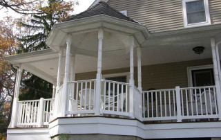 Octagonal Gazebo on Porch
