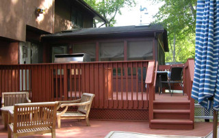 Rear Sunroom & Deck – Before