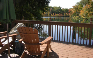 Lake view from rear deck