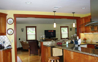 Open and connected – Kitchen and Family Room