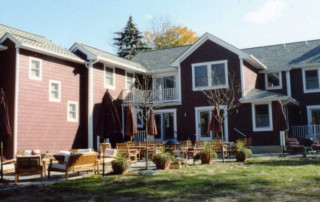 Rear Courtyard created by new addition and existing house