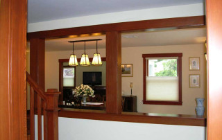 View of Dining Room through expanded Front Entry Foyer