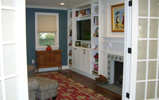 Reading Room off of dining room with french doors that can be closed to provide quiet solitude