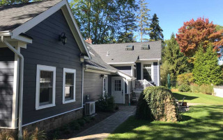 Rear entrance with direct access to basement studio