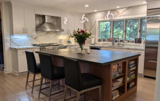 New kitchen with large island