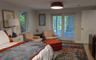 Suite in the walk-out basement with access to rear patio