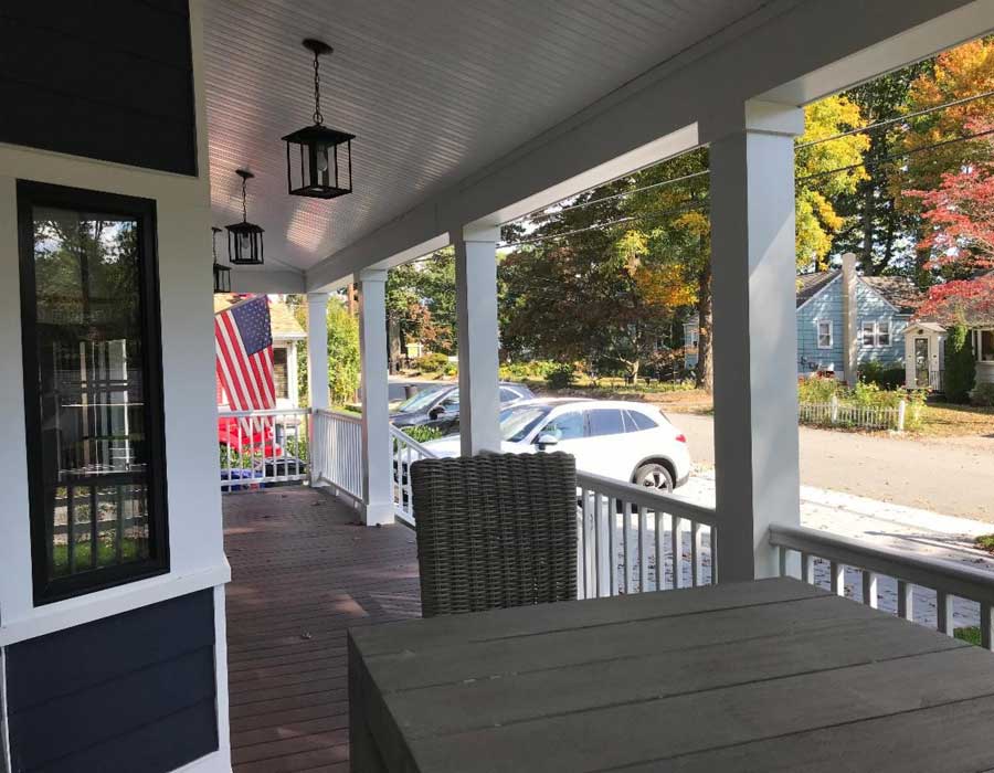 Street view from new porch