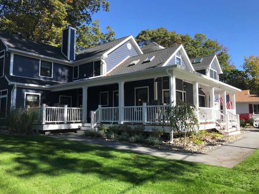 Wrap-around side and front porch