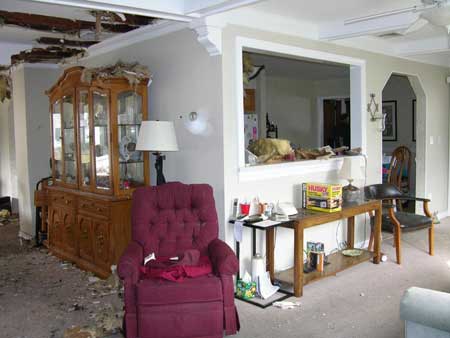 View to the kitchen before