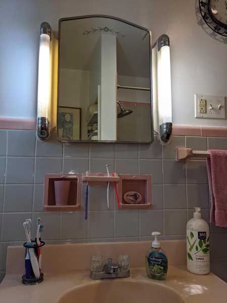 Gotta love the pink built-in nooks.