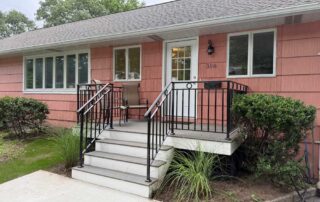 Front Elevation After with relocated front porch