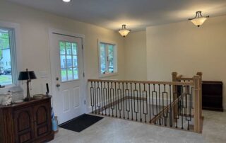 New, open, front entry foyer