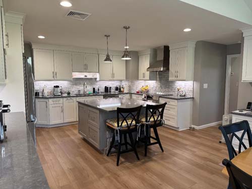 The new spacious kitchen