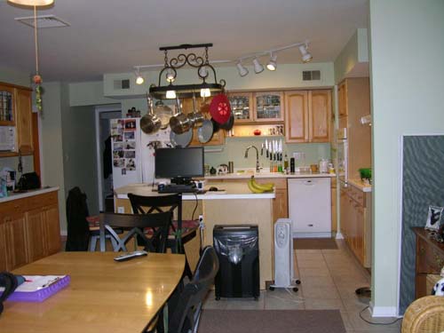 The kitchen before transformation