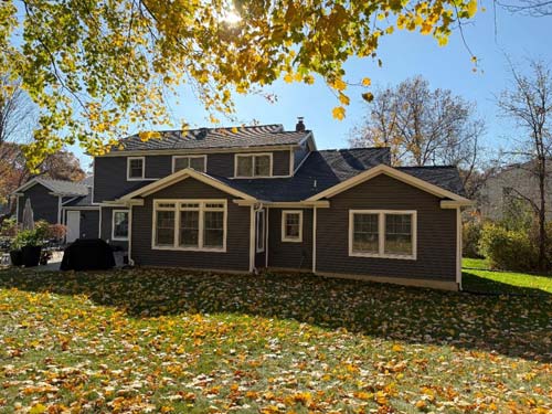 New windows and siding