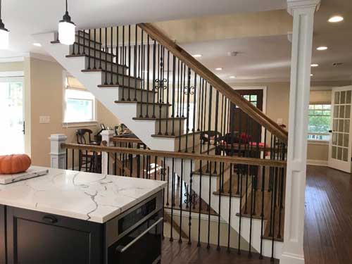 handrails on both sides for safety