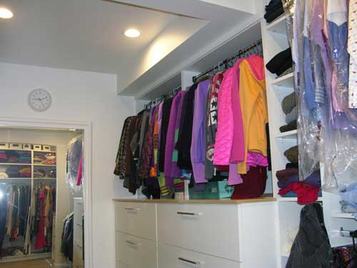 Pull-down closet system
