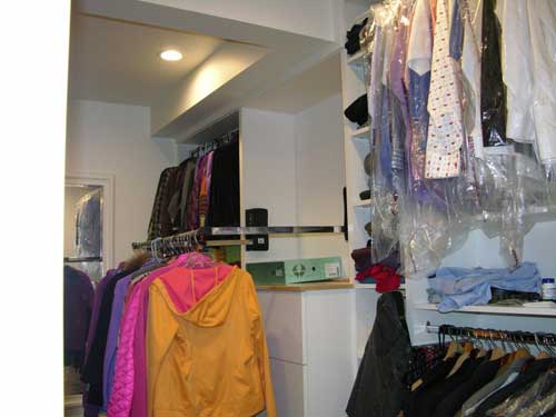 Pull-down closet system
