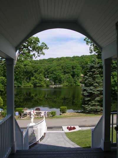 spectacular lakeside view