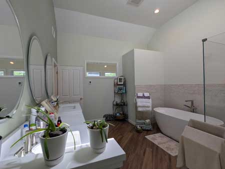 reworked master suite bath - view 2