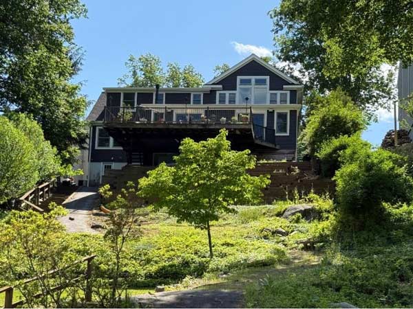 lake house with a new view
