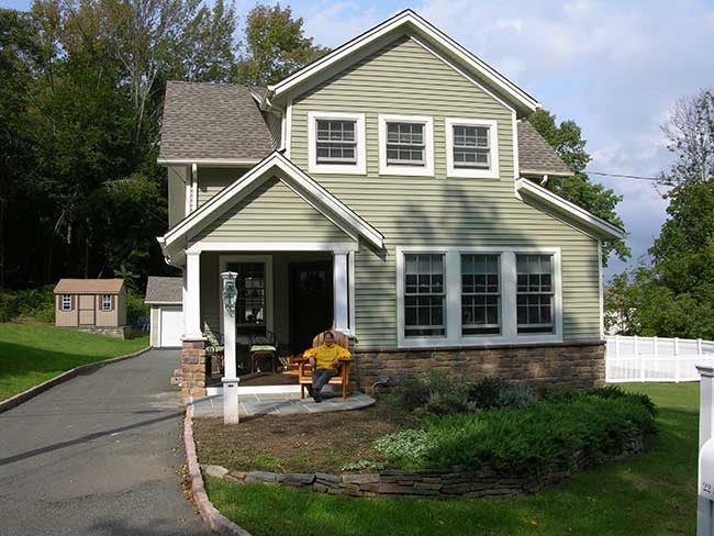 Enhanced curb appeal and function provided by the design by Zimmerman Architects Denivlle NJ
