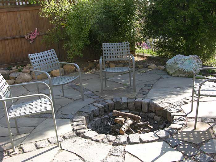 Enhance your outdoor living-completed firepit | Zimmerman Architects Denville NJ